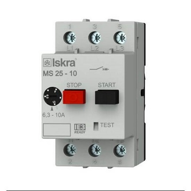 MOTORSKA ZAŠTITNA SKLOPKA MS-25/10; 6,3A-10,0A ISKRA