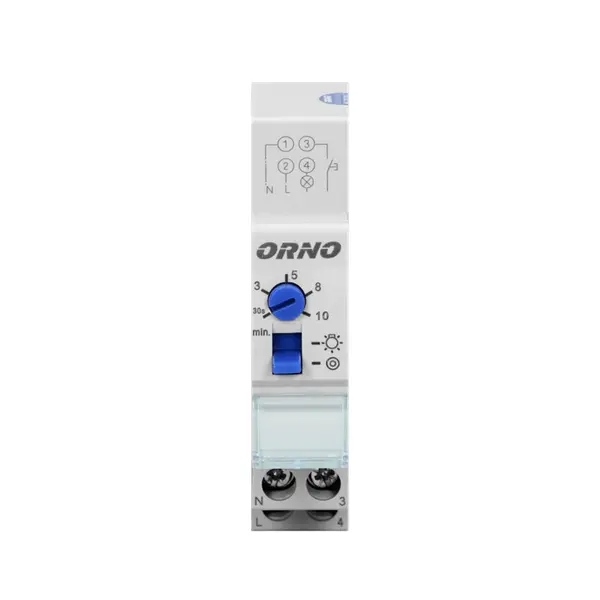 OR-CR-230 ORNO STUBIŠNI AUTOMAT 2300W, PODEŠAVANJE 30 sec-20 min; IP20