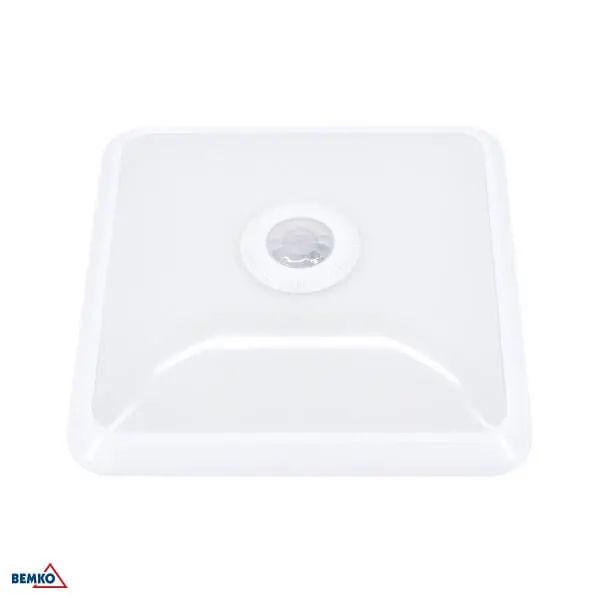 C38-ST58-124-PIR PLAFONJERA LED 12W 4000K SA SENZOROM KVADRATNA DORIA