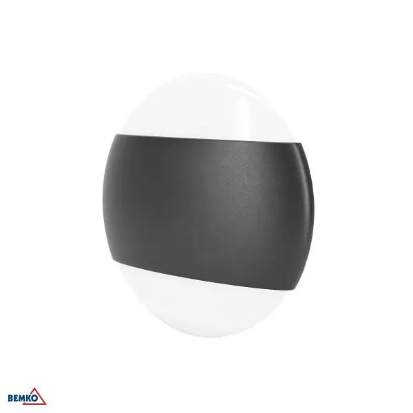 C25-EL1-O-010GR-4K LED SVJETILJKA ZIDNA VALANT 10W 4000K IP65 OKRUGLA