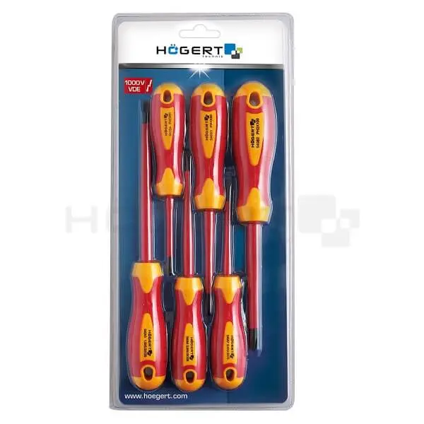 HT1S996 ODVIJAČI SET (3+3) 1000V S2 STEEL MAGNETIC