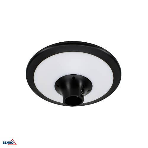 C83-SOM-020BL-CCT LED SVJETILJKA STUPNA OKRUGLA SOLARNA 20W IP65 CCT 2200lm CRNA SOLUM