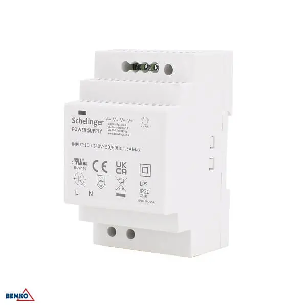 LED NAPAJANJE ZA DIN ŠINU IP20 12V DC 54W SCHELINGER
