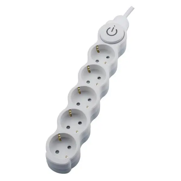 B06-NB5GSW1M PRODUŽNI KABEL 5XŠUKO 1,5m S PREKIDAČEM 3X1,5mm