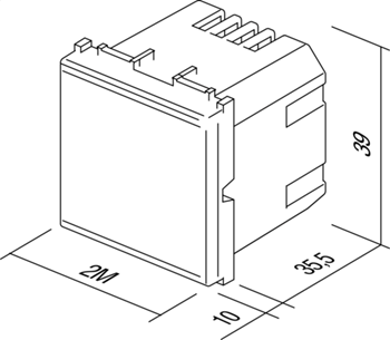 EM25IW-U TEM REGULATOR 2M TOUCH LED 0-300W BEŽ MODUL