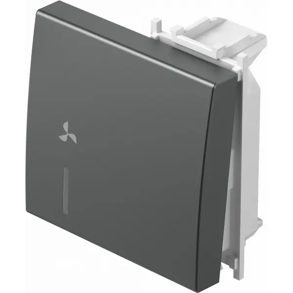 TEM TIPKA ZAMJ. 2M INDIK. VENTILATOR ANTRACIT MODUL