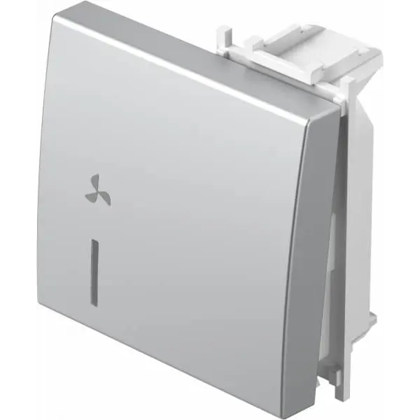 TEM TIPKA ZAMJ. 2M INDIK. VENTILATOR SREBRNA MODUL