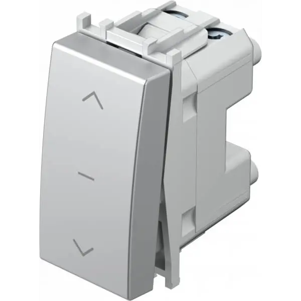 TEM TIPKALO ZA ROLETU 1-0-2 1M SREBRNO MODUL