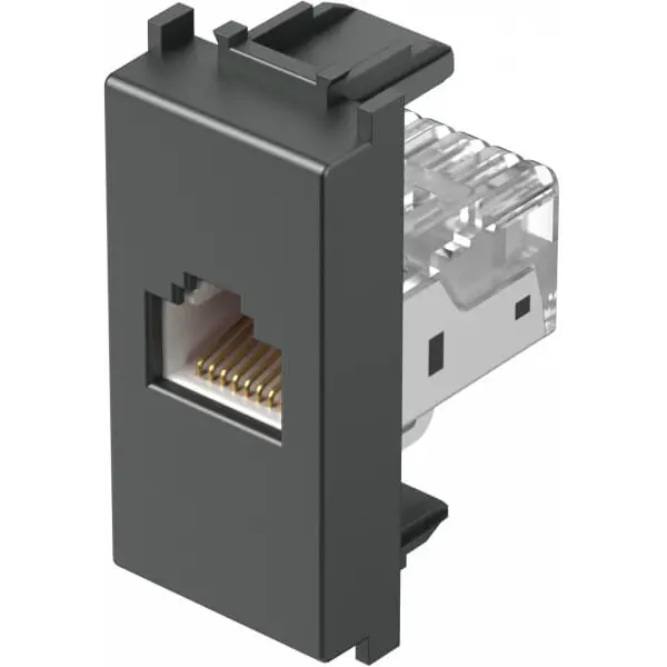 TEM UTIČNICA RJ45 CAT5 1M ANTRACIT MODUL
