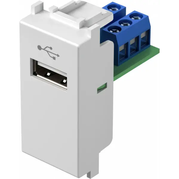 TEM UTIČNICA USB TIP A 1M BIJELA MODUL