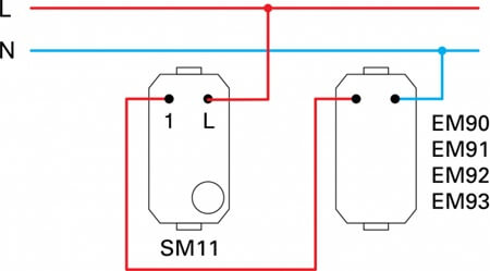 EM92PW-U TEM ZVONO 8VA 230V BIJELO 1M MODUL