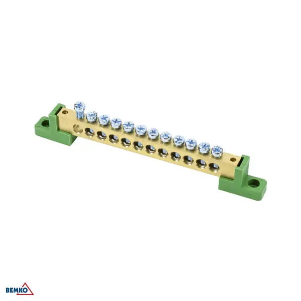 A18-TBJ-8X12-12P-ZI SABIRNIČKI BLOK 125A ZA PLOČU PE ZELENI 8X12 12X6MM SCHELINGER