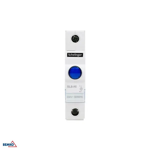 A15-SL8-NI SIGNALNA MODULARNA LED SVJETILJKA NA DIN SL8 PLAVA