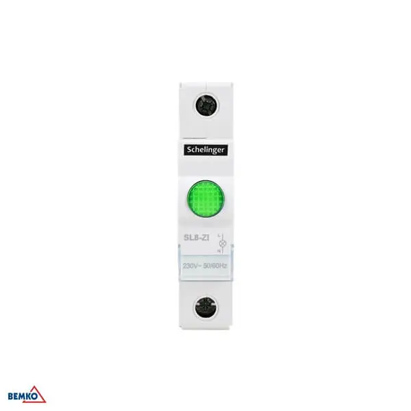 A15-SL8-ZI SIGNALNA MODULARNA LED SVJETILJKA NA DIN SL8 ZELENA