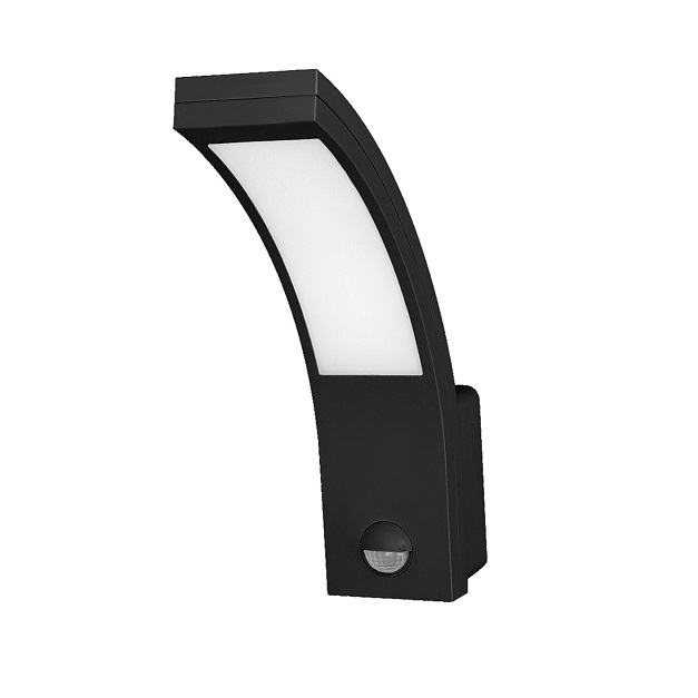 OR-OP-6109BLPMR4 SVJETILJKA "PIRYT" SA PIR SENZOROM 10W, 4000K, 750lm, IP54, CRNA