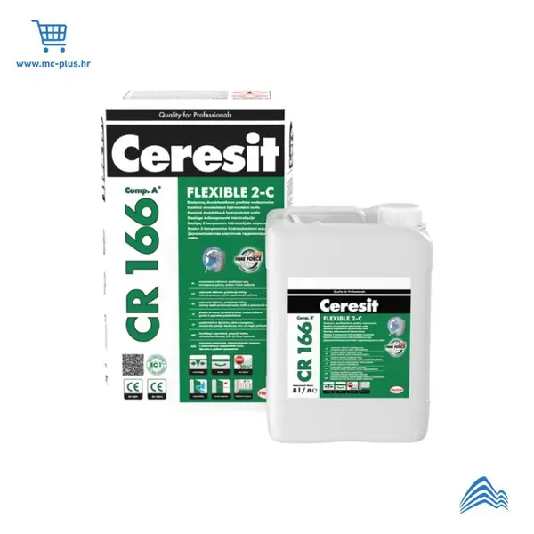 2588766 Ceresit CR 166 2K fleksibilna hidroizolacija na bazi cementa 24kg + 8l