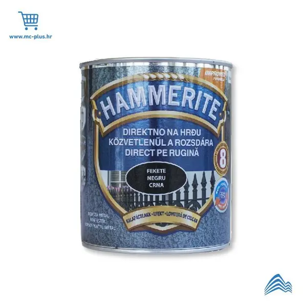 5093254 Hammerite Hammered efekt lak max crna 2,5lit
