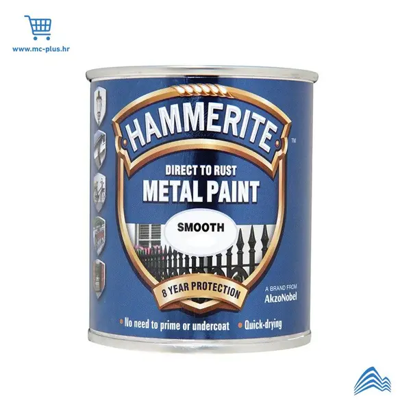 5093855 Hammerite Smooth sjajni lak tamno smeđa 0,75 lit