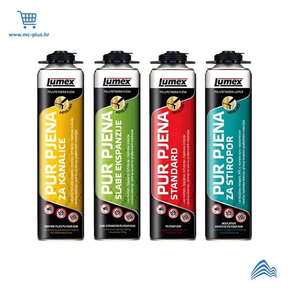PU-07 Lumex PUR pjena za stiropor pištoljska 750ml