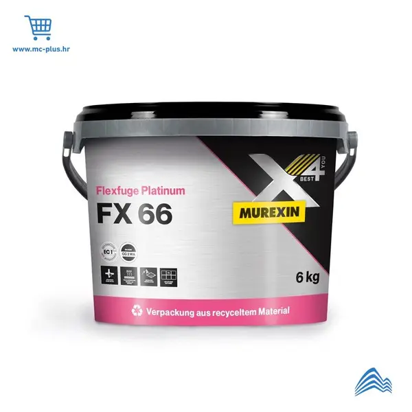 31525 Murexin masa za fugiranje fleksibilna Profi FX 66 cement siva 6/1 kom