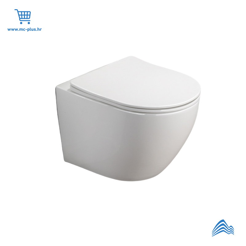 MWH200 AC WC školjka viseća PERLA compact rimless s duroplast softclose wc daskom