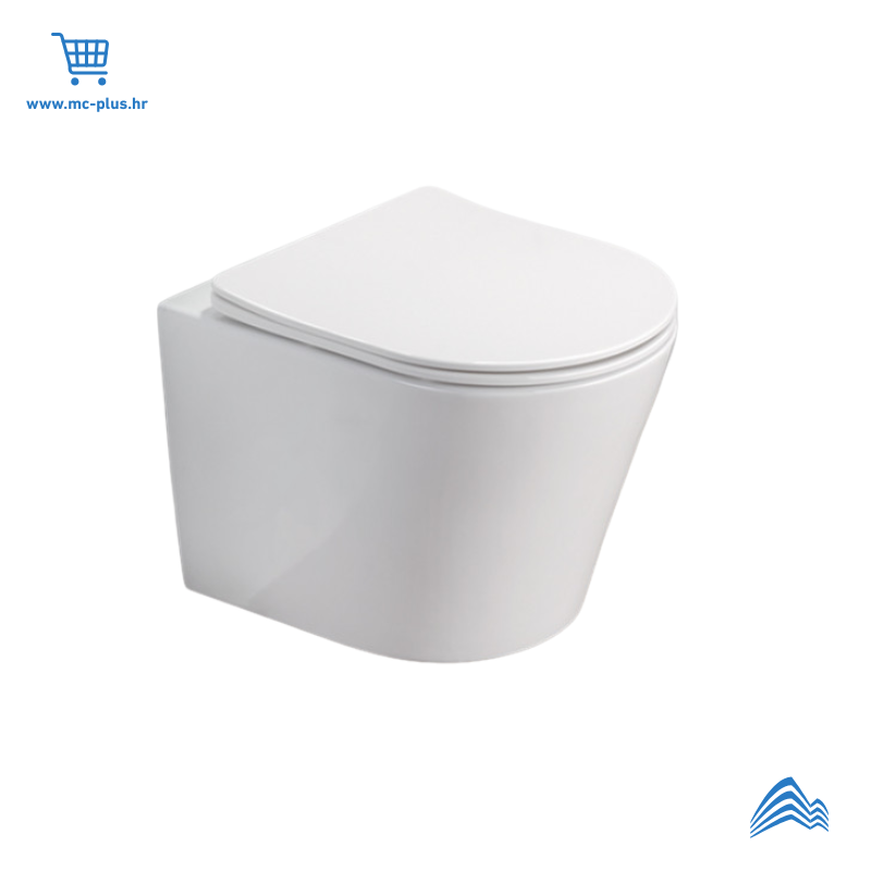 MH300 AC WC školjka viseća PURE compact rimless s duroplast softclose wc daskom