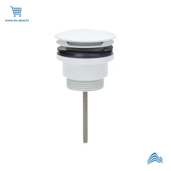 SIPICM Armal sifonska pileta 5/4" crna mat push univerzalna okrugla za umivaonik