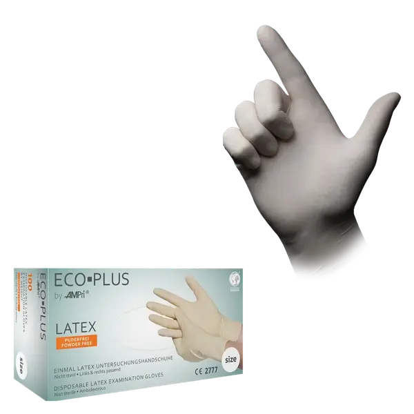 Rukavice Eco-plus lateks 100/1- 01038