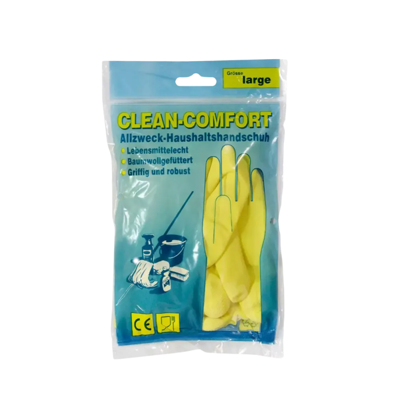 01152-XL Rukavice Clean Comfort latex žute XL