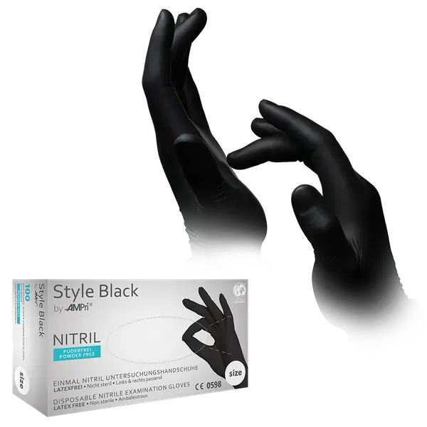 01181-XXL Rukavice Style Black nitril 100/1 XXL