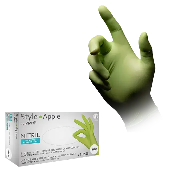 01187-XS Rukavice Style Apple nitril 100/1 XS