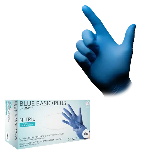 Rukavice Blue Basic Plus nitril 200/1- 01197