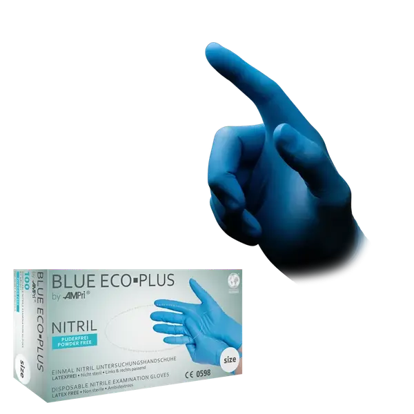 Rukavice Blue Eco Plus nitril 100/1- 01198