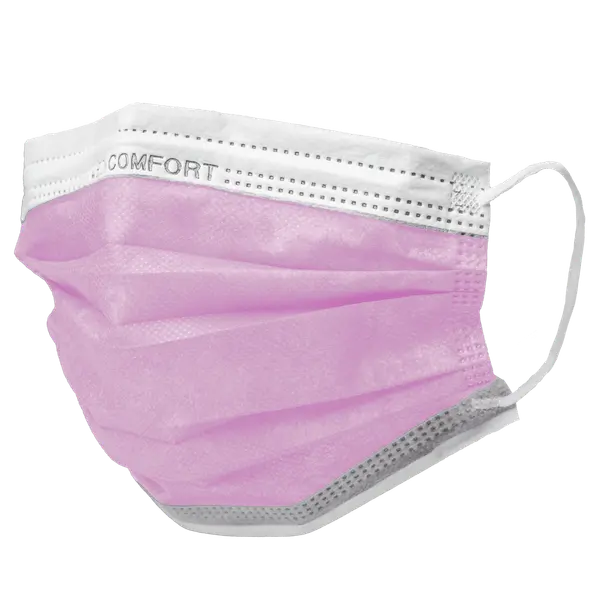 02201-P Maska Med Comfort  zaštitna  50/1 roza