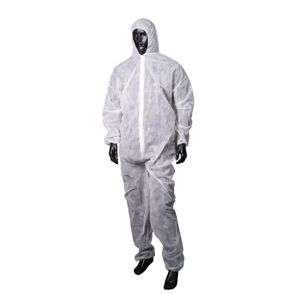 05160-W-XXL Odijelo PP s kapuljačom bijelo XXL
