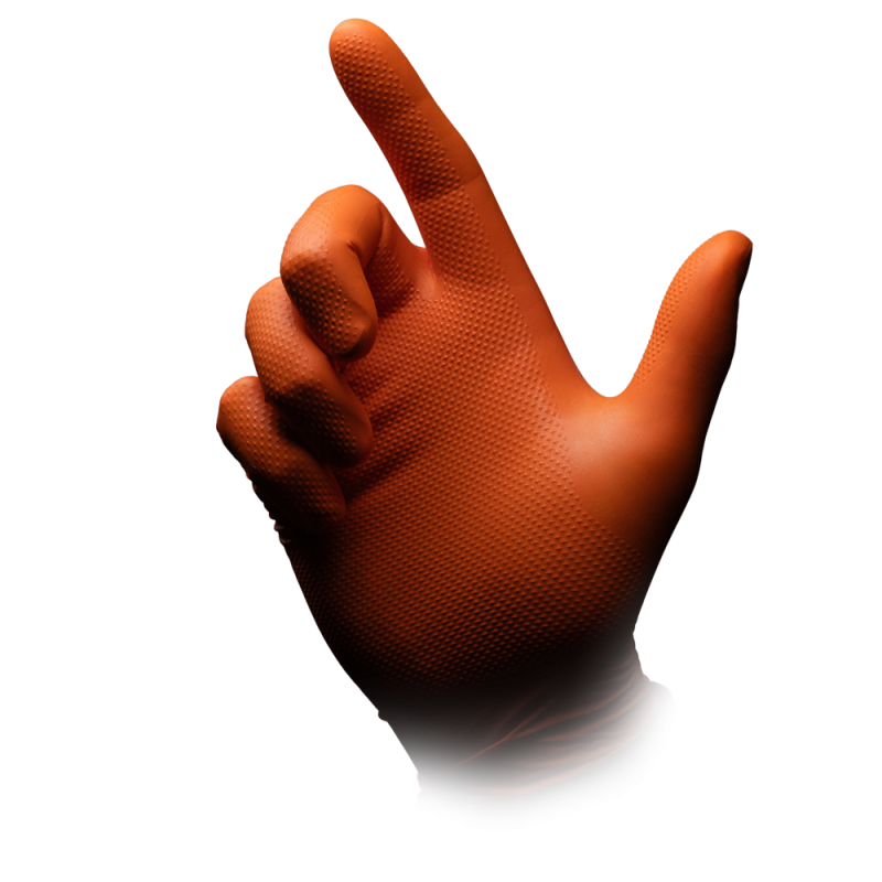 081310-XL Rukavice Solid Safety High Grip nitril orange 50/1 XL