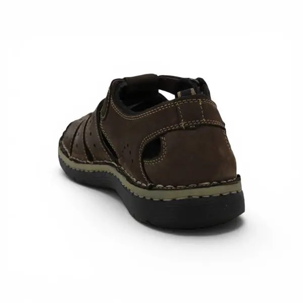 02128230-MOR Tamnosmeđe muške kožne sandale – Calba Moda