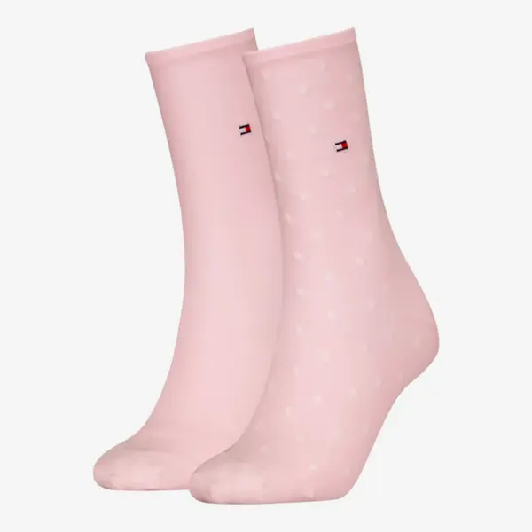 100001493-036 Tommy Hilfiger ženske čarape Women Sock Dot 2P light pink