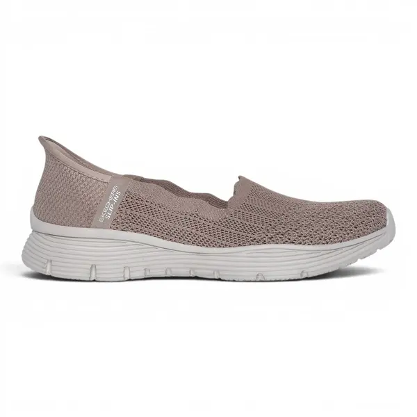 158980-DKTP Taupe ženske mokasine Seager Believe It – Skechers