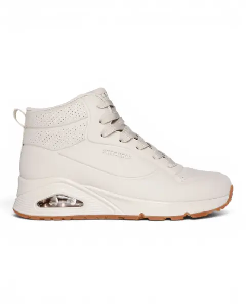 177097-OFWT Bež ženske tenisice/gležnjače Uno Stand High – Skechers