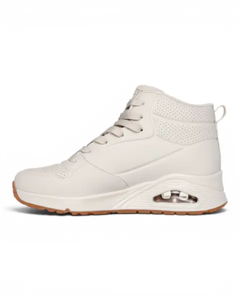 177097-OFWT Bež ženske tenisice/gležnjače Uno Stand High – Skechers