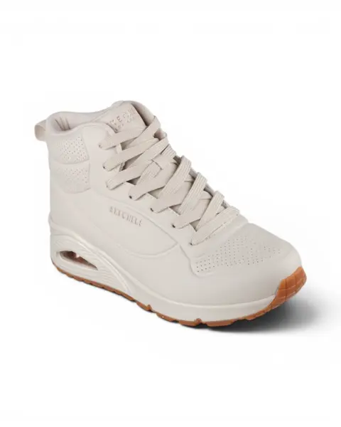 177097-OFWT Bež ženske tenisice/gležnjače Uno Stand High – Skechers
