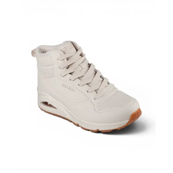 177097-OFWT Bež ženske tenisice/gležnjače Uno Stand High – Skechers