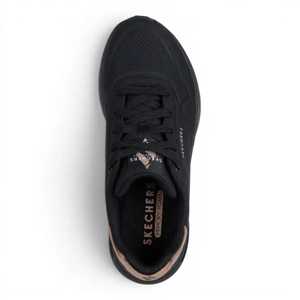 177291-BBK Crne ženske tenisice Uno Lite Shimmer Along – Skechers