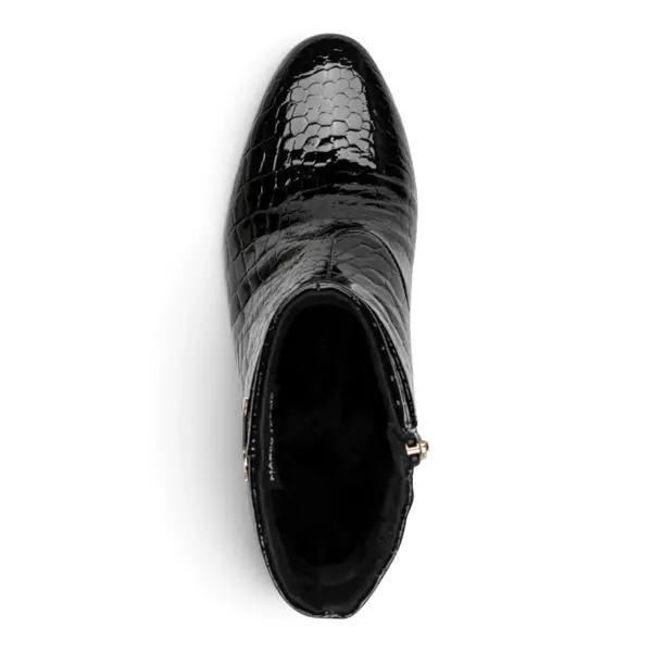 2-25353-47-068 Marco Tozzi ženska gležnjača BLACK CROC.PAT