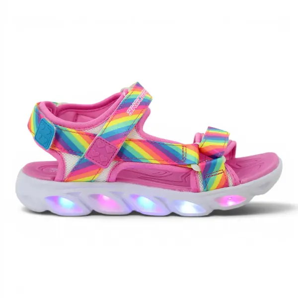 20218L-MLT Hypno-Flash Rainbow Lights dječje sandale roze – Skechers