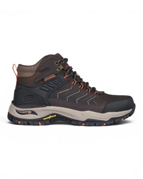 204634-BRN Smeđe muške čizmice Arch Fit Dawson Raveno – Skechers