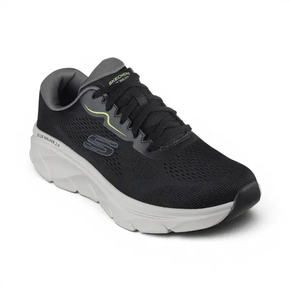 232714-BKLM D'Lux Walker 2.0 Swave tenisice crno-limeta – Skechers