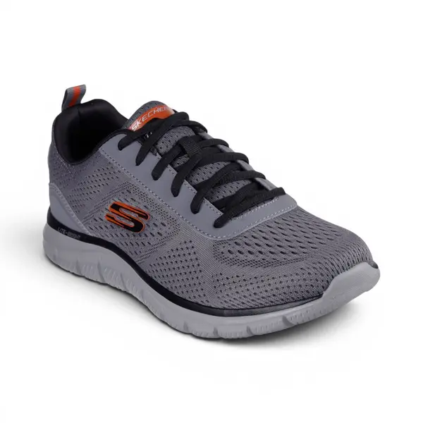 232758-CCOR Track Leshur tenisice sivo-narančaste – Skechers
