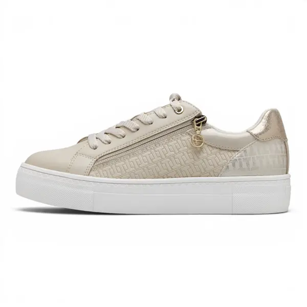 23313-41-E85 Tamaris ženske tenisice Schnürer IVORY/GOLD